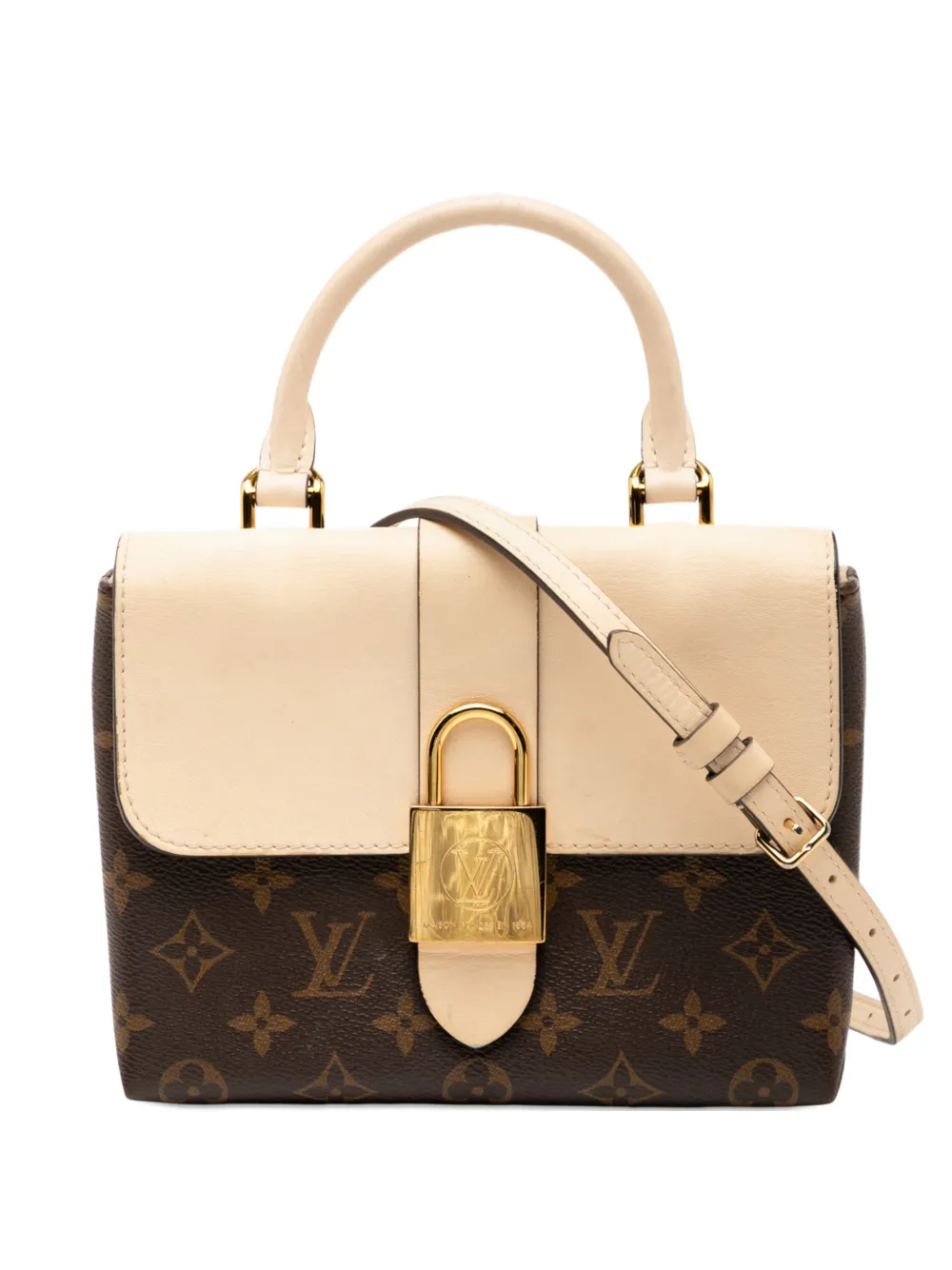 Pre-owned Louis Vuitton 2019 Monogram Locky Bb Satchel In Brown