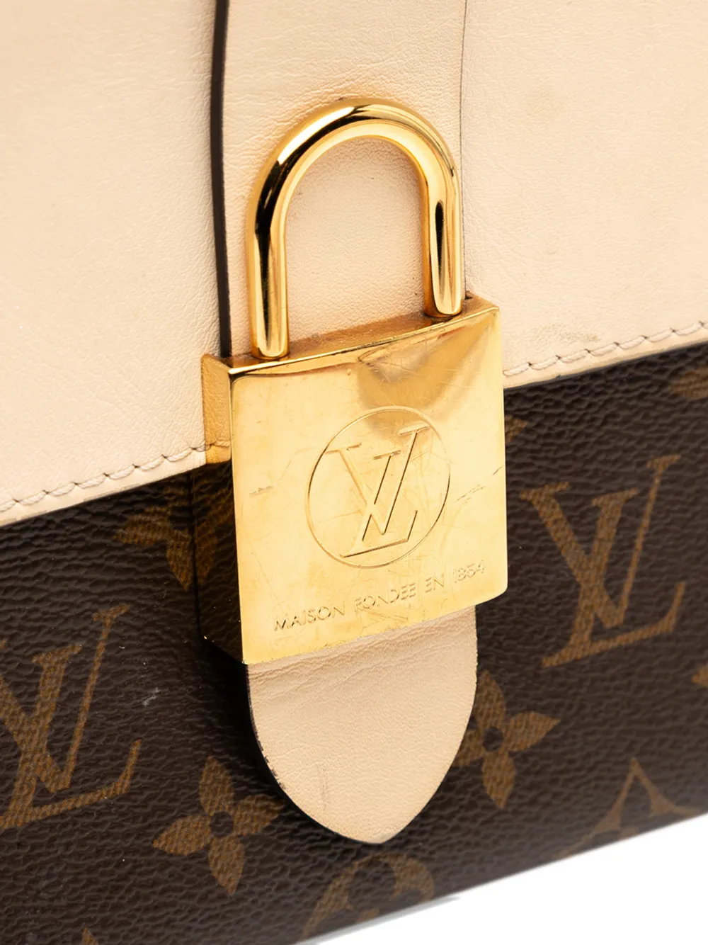 Pre-owned Louis Vuitton 2019 Monogram Locky Bb Satchel In Brown