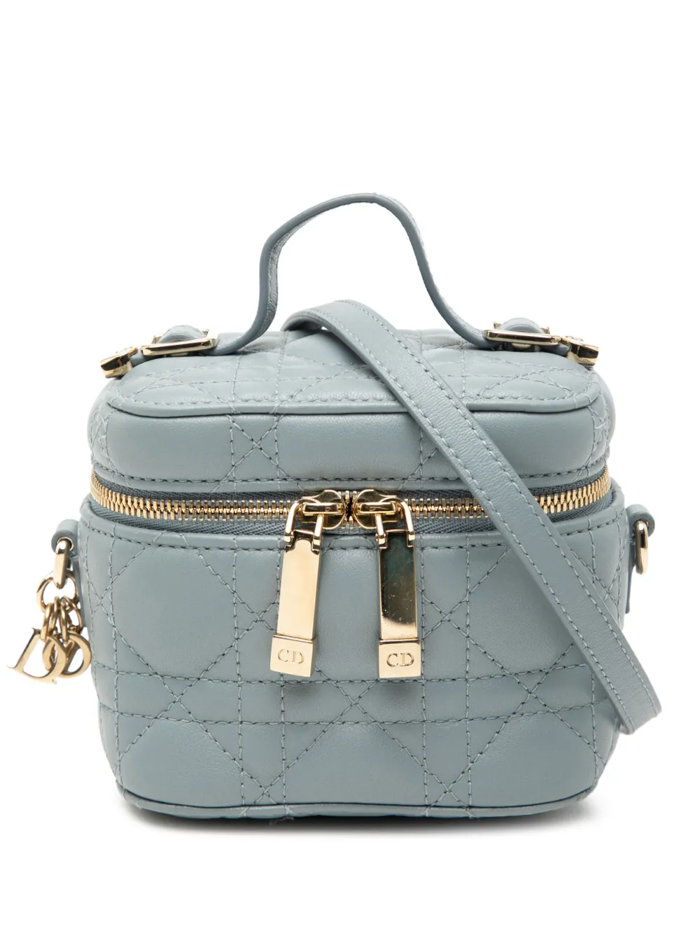 Christian Dior Pre-Owned 2021 Micro Lambskin Cannage Lady Dior Case