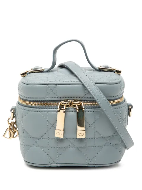 Christian Dior Pre-Owned 2021 Micro Lambskin Cannage Lady Dior Case vanity bag