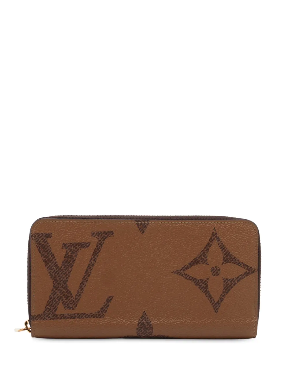 Louis Vuitton Pre-Owned 2021-2025 Monogram Giant Reverse Zippy Wallet long wallets - Marrone