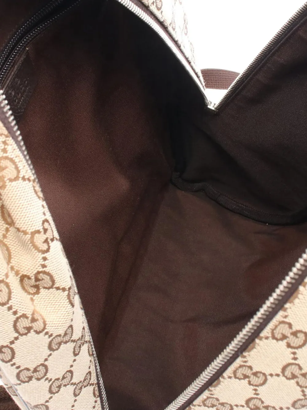 Pre-owned Gucci 2016-2025 Gg Canvas Backpack In Brown