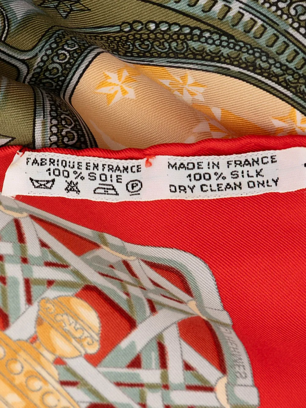 Pre-owned Hermes 2010-2025 Feux De Route Silk Scarf Scarves In Red