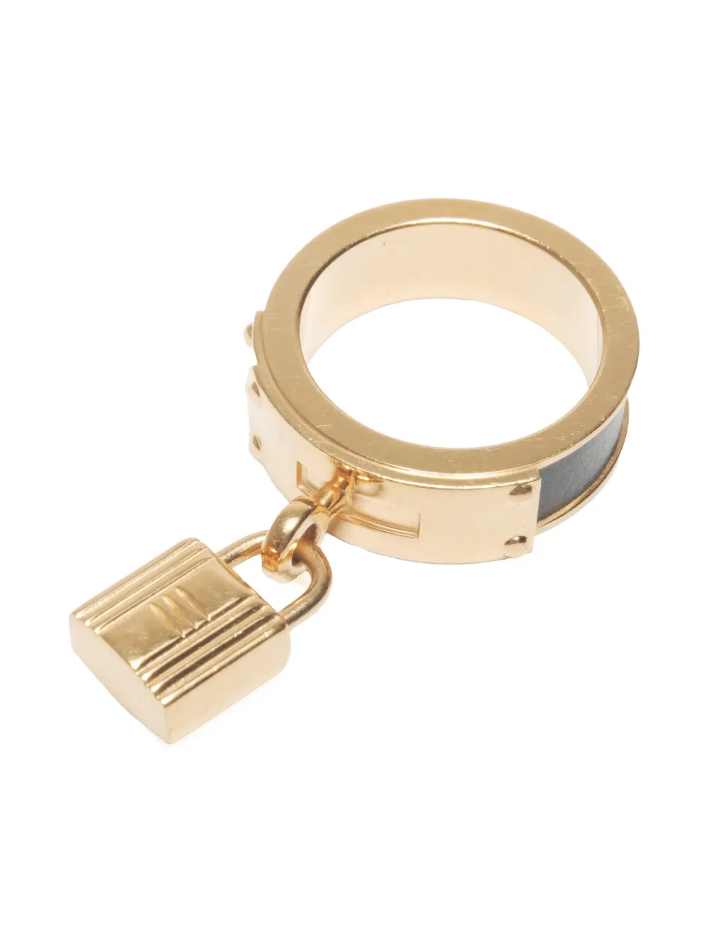 Hermès Pre-Owned 2000s Hermes Kelly charm ring | Gold | Image 1