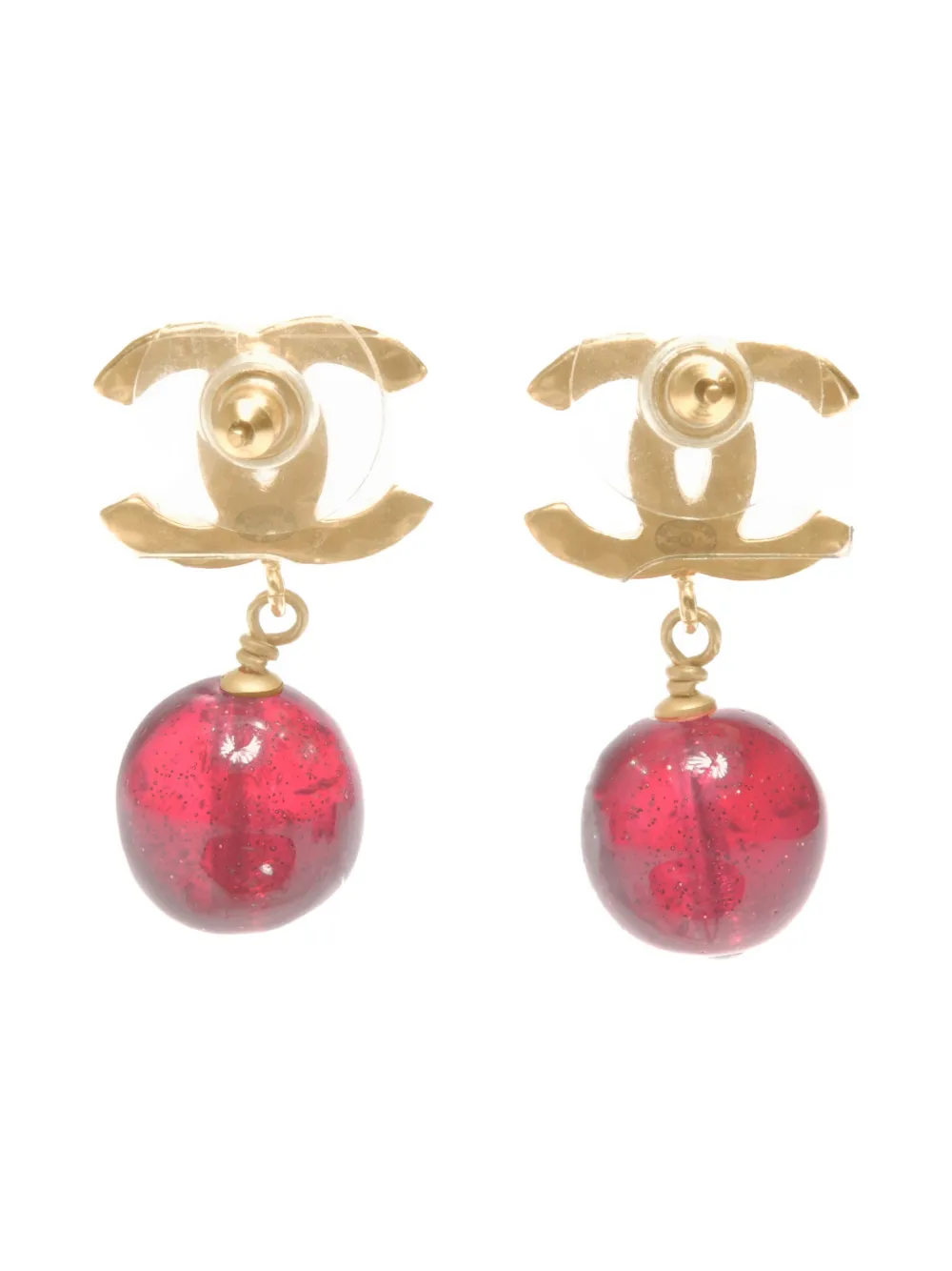 CHANEL Pre-owned 2011 Cc Mark Drop Earrings In Gold