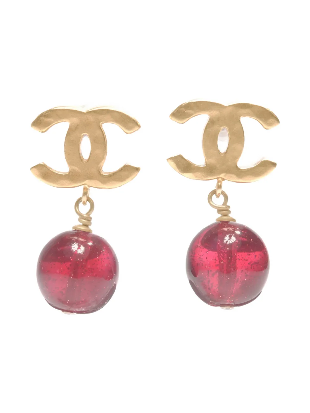 CHANEL Pre-owned 2011 Cc Mark Drop Earrings In Gold