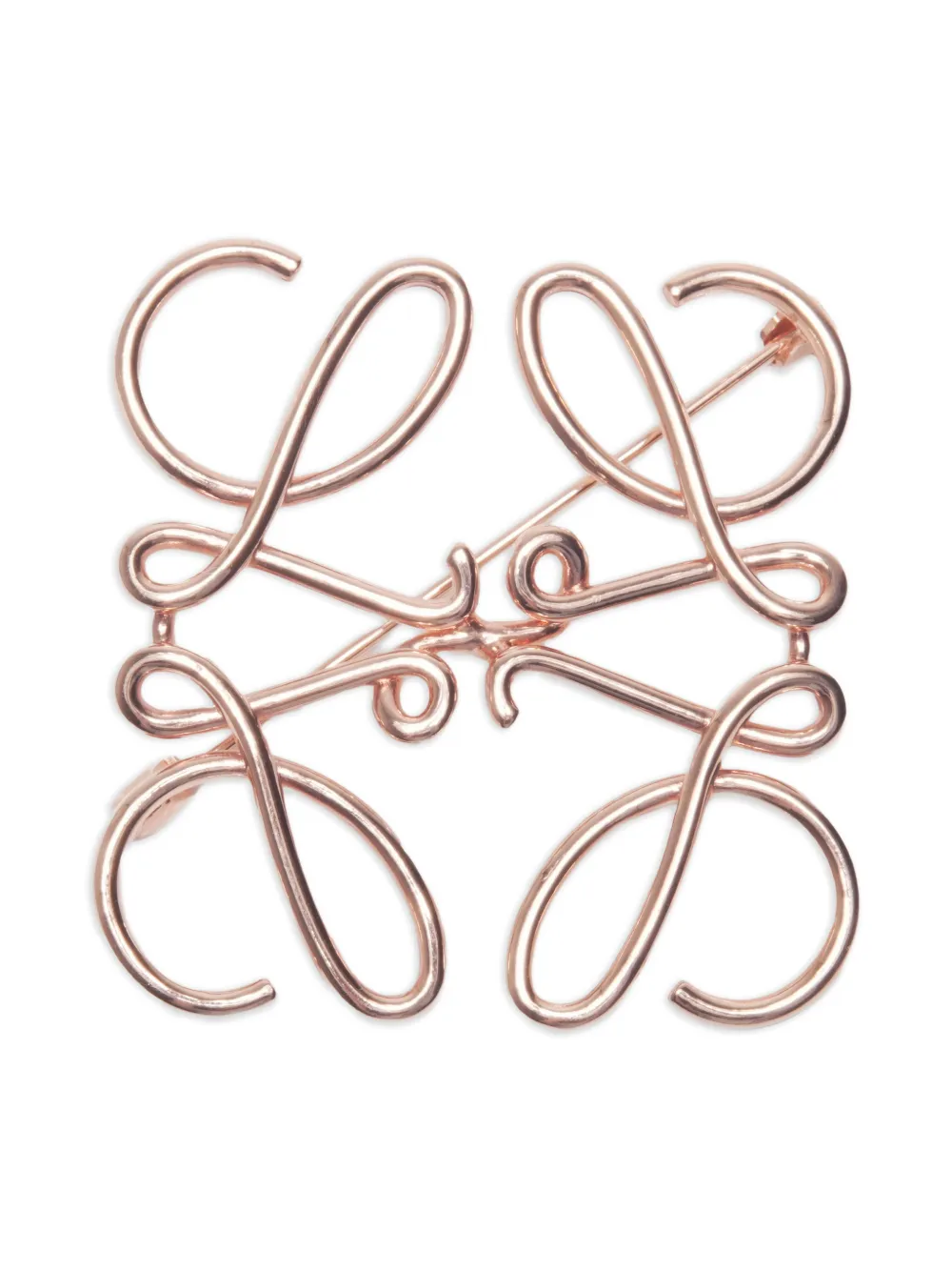 Loewe Pre-Owned 2000-2020s Loewe anagram motif brooch - Rosa