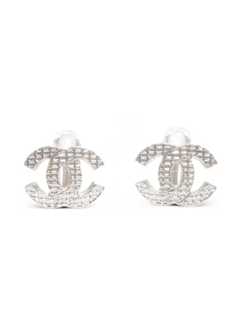 CHANEL Pre-Owned aretes de clip Coco Mark 2000
