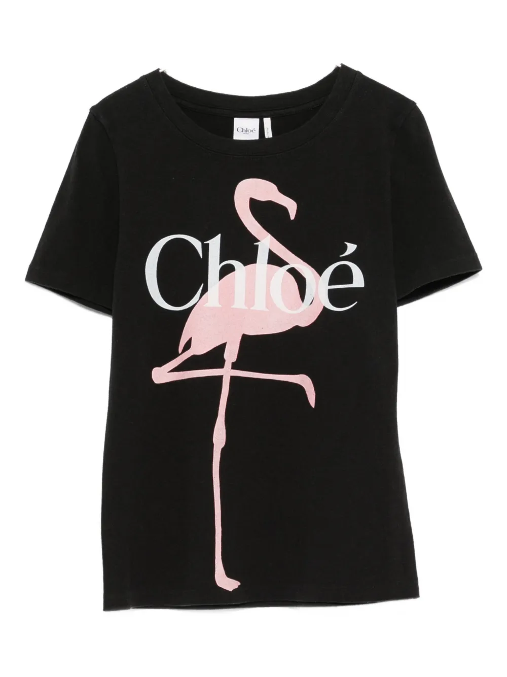 Chloé Logo-print T-shirt In Black