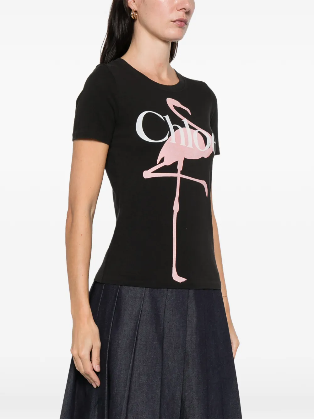  Chloé Logo T-shirt - Black 