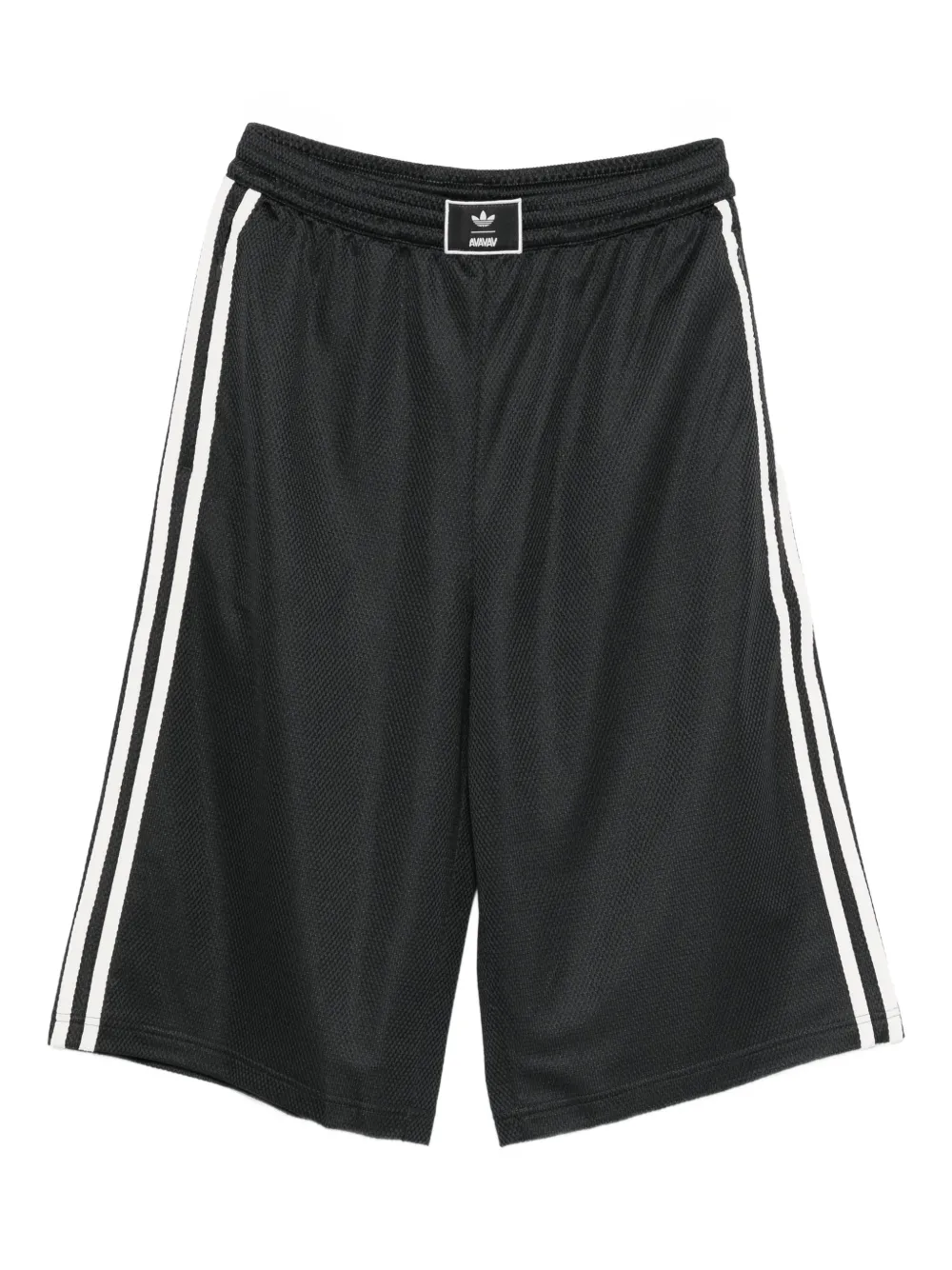 Adidas Originals X Avavav Logo Stripe Shorts In Black
