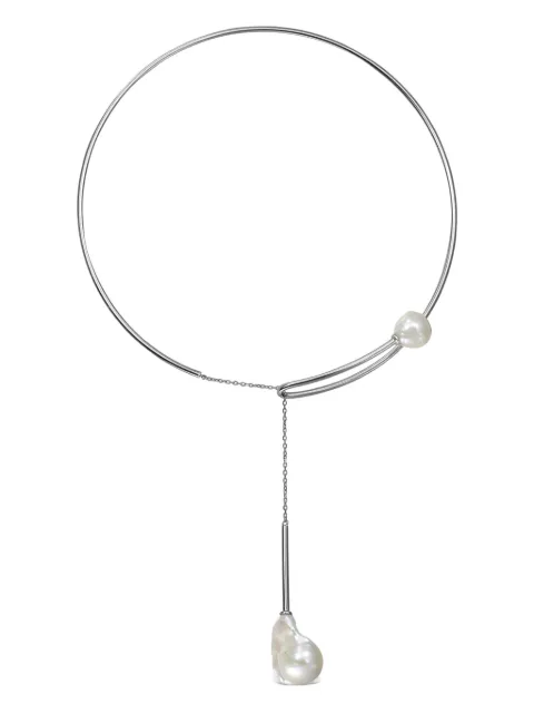 OBSIDIAN chain-detailed choker necklace