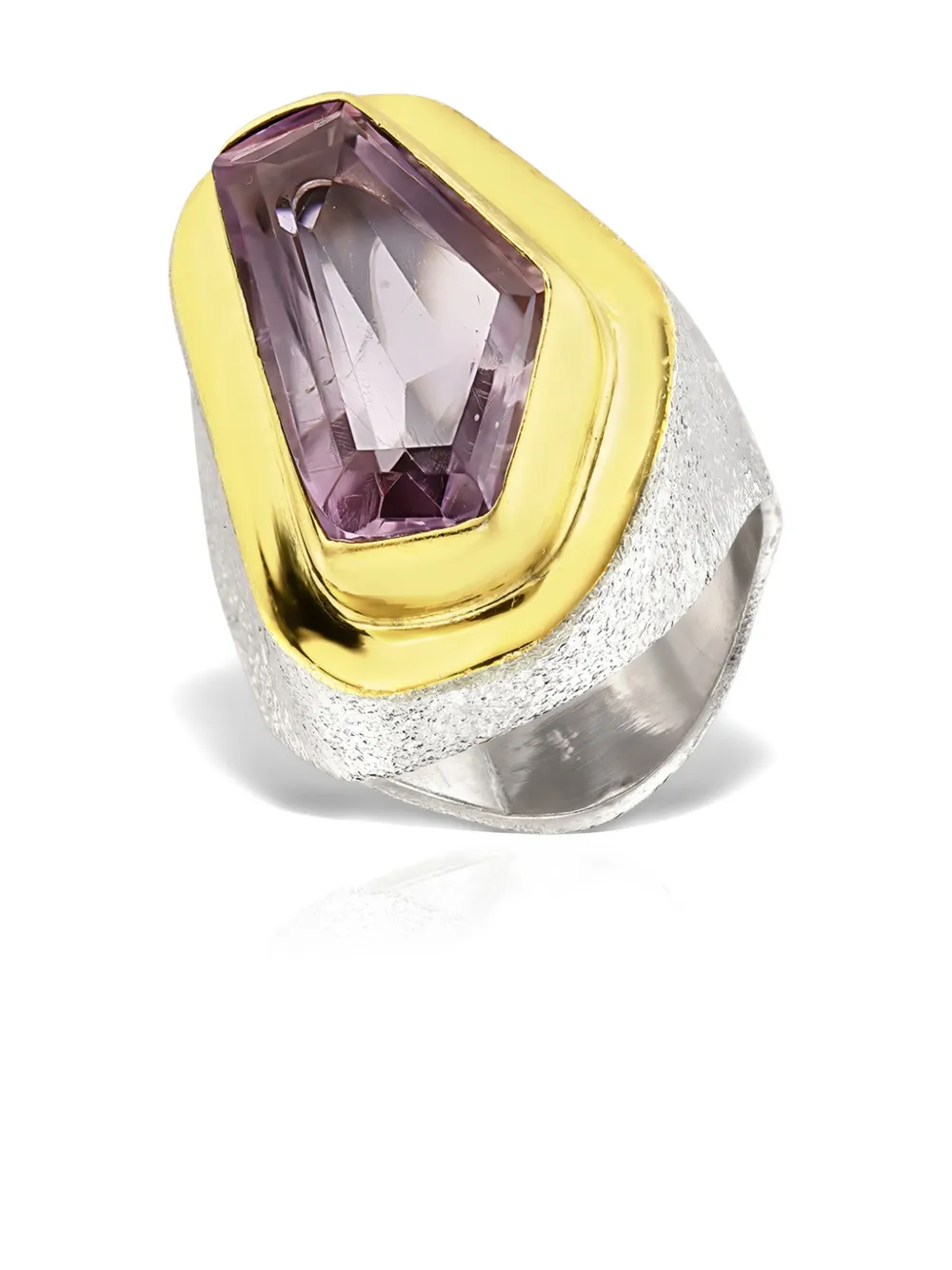 OBSIDIAN Aristocracy Morals handmade ring | Gold | Image 1