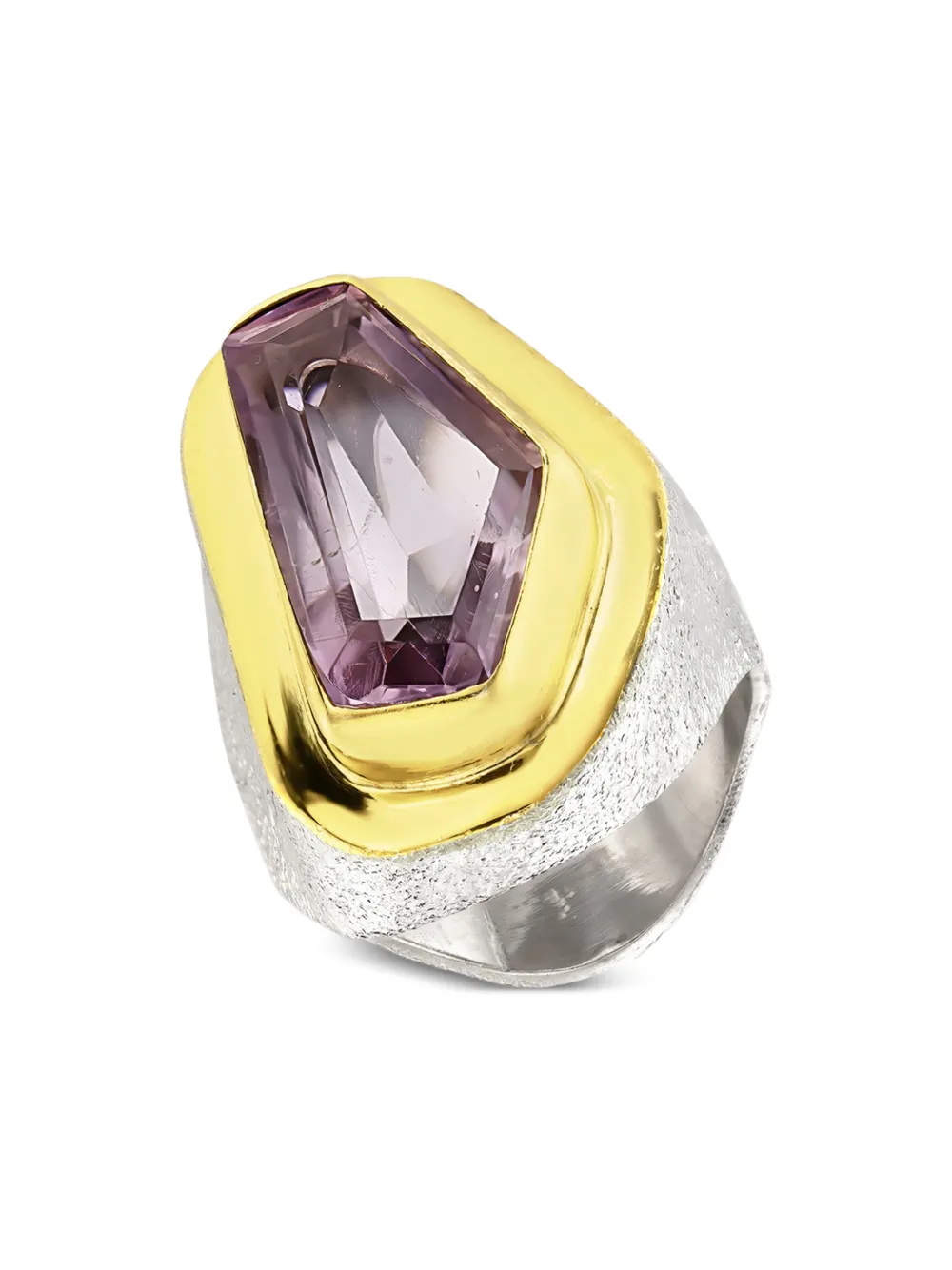 OBSIDIAN Aristocracy Morals handmade ring | Gold | Image 1