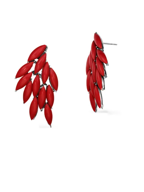 OBSIDIAN Azael wing-shape earrings