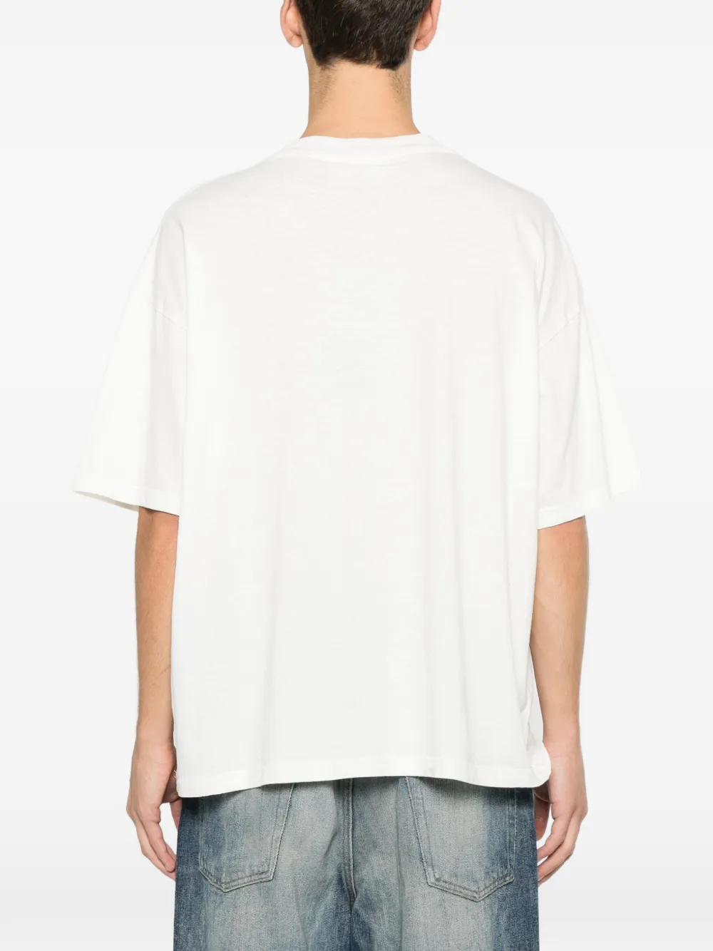 Represent Mens Flat White Big Owners Club Crewneck Cotton T-shirt Xxl In White