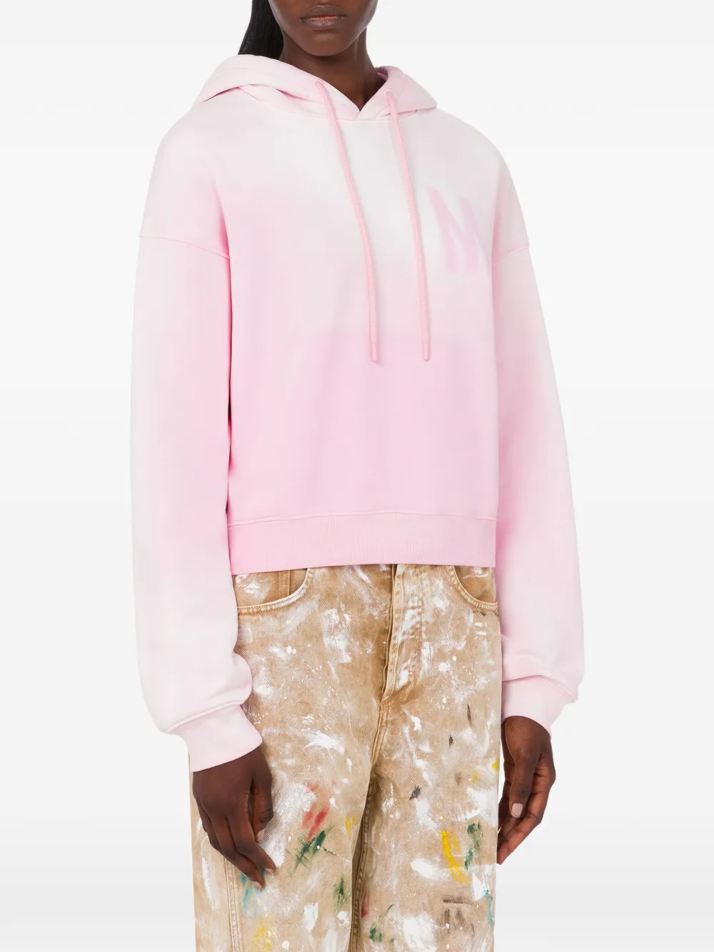 Moschino Hoodie met logodetail Roze