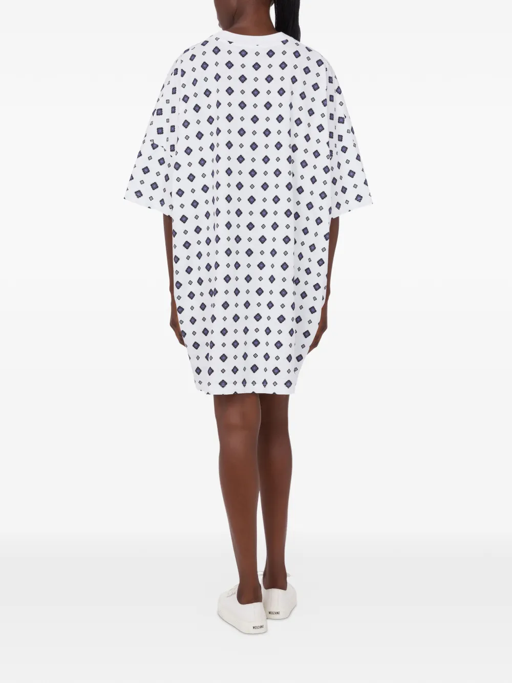 Moschino Mini-jurk met teddyprint Wit