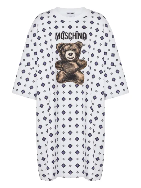 Moschino teddy-print mini dress