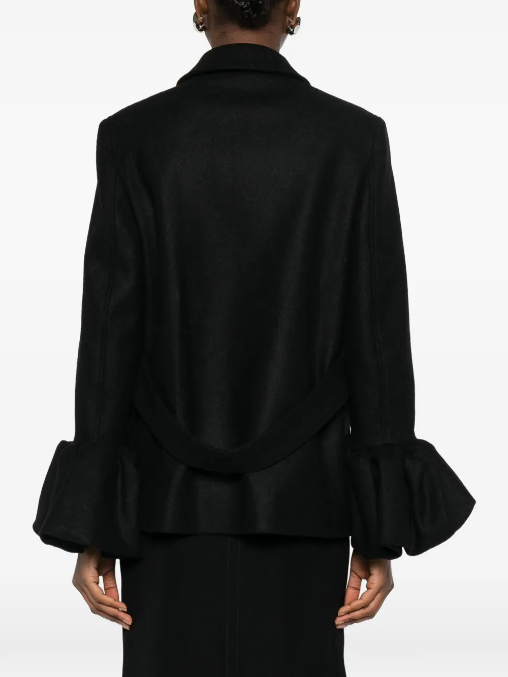 Moschino Jas met ruchemouwen Zwart
