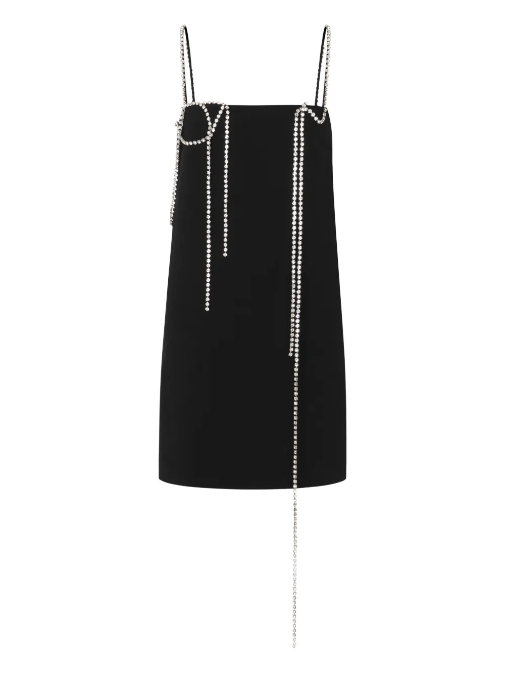 Moschino embellished-straps mini dress - Nero