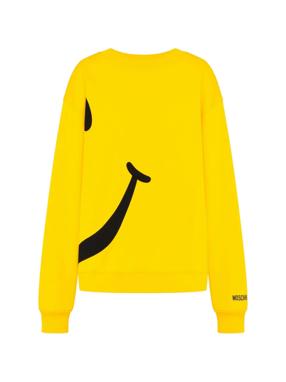 Moschino Sweatshirt mit Smiley-Print - Gelb