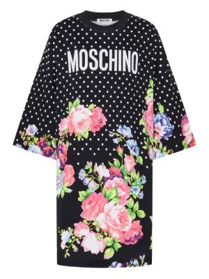 moschino oversized t shirt dress Moschino White Oversized Print T-Shirt Dress Moschino