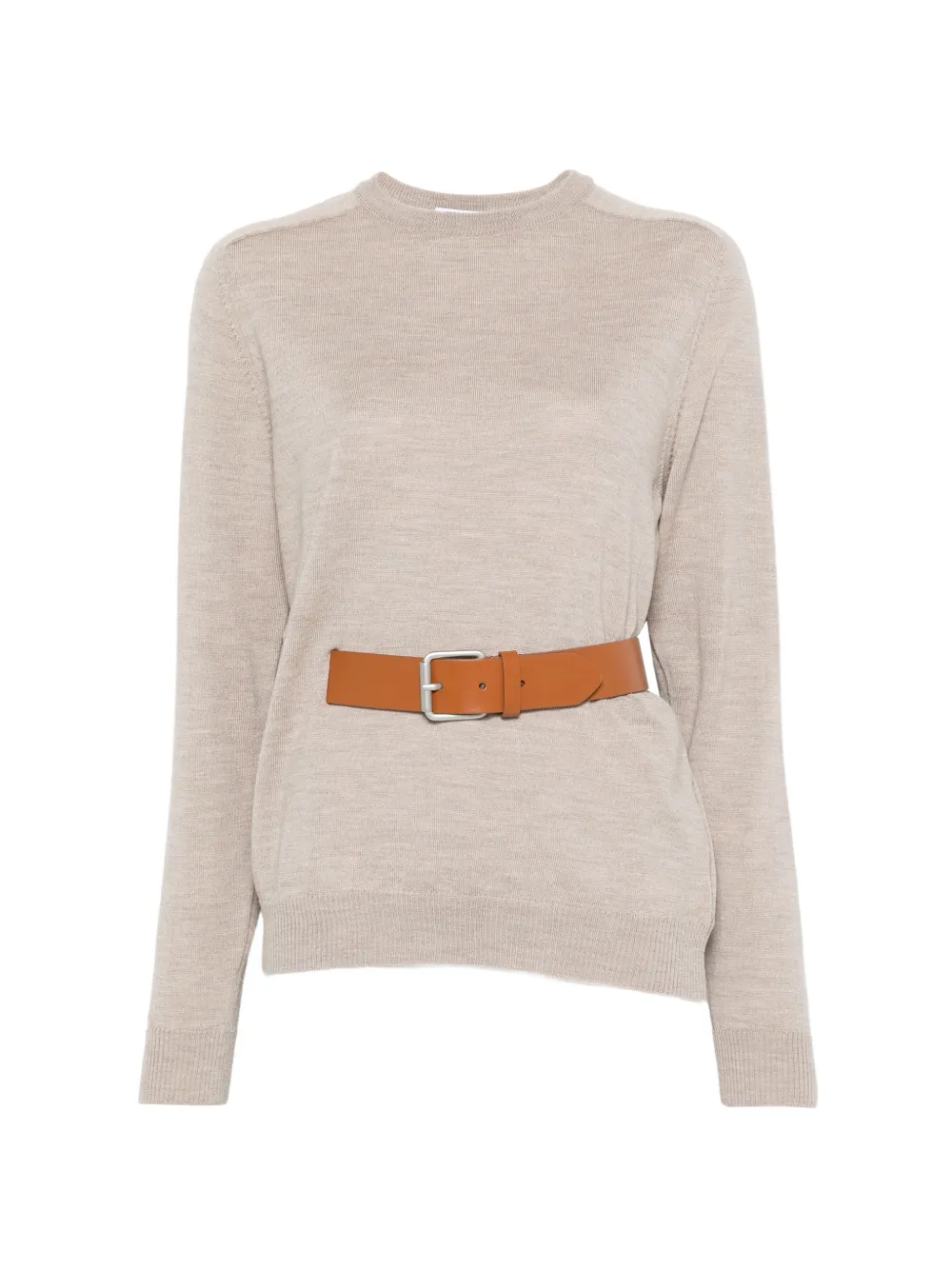 Moschino belt crewneck sweater - Nude