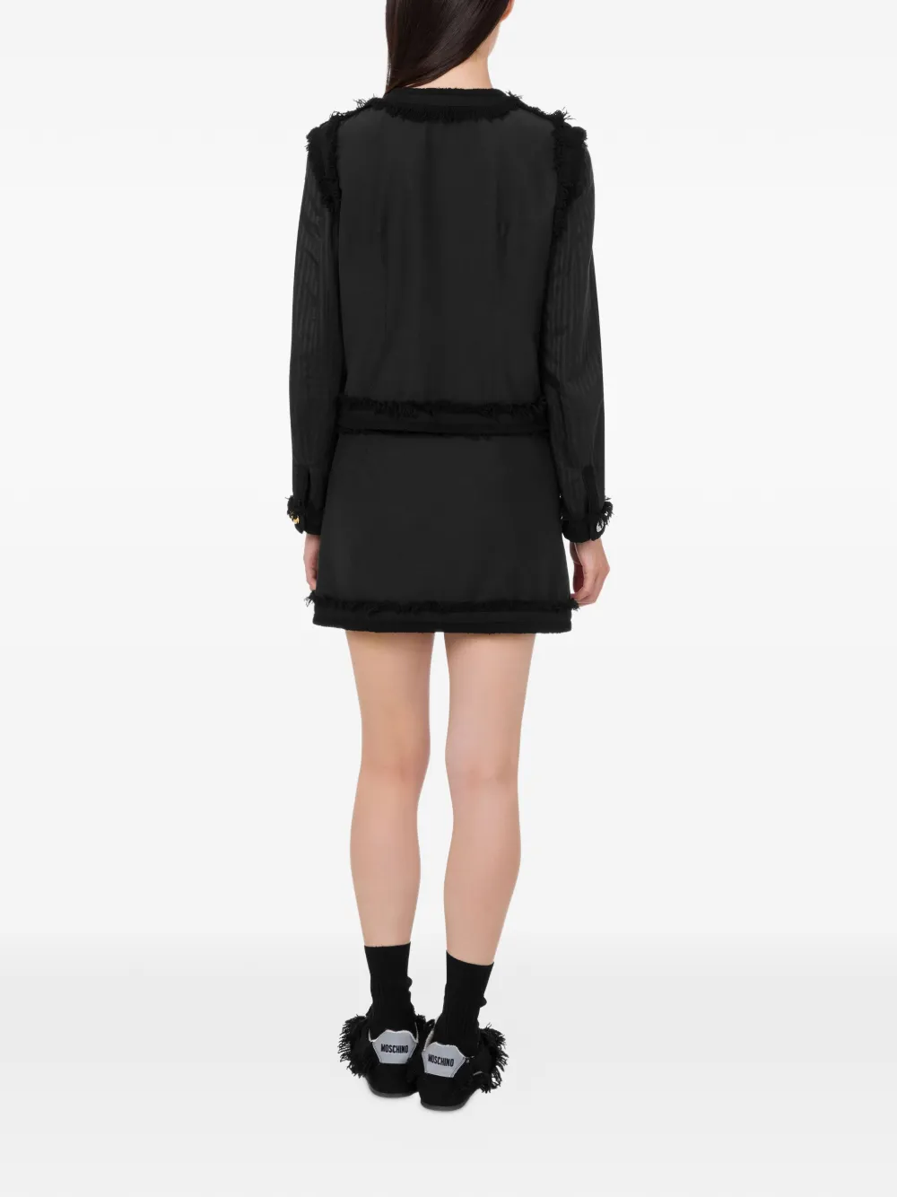  Moschino Button-fastening Jacket - Black 