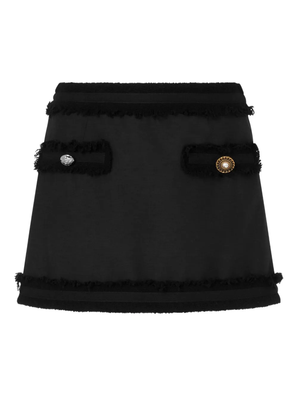 Moschino button-detail mini skirt - Nero