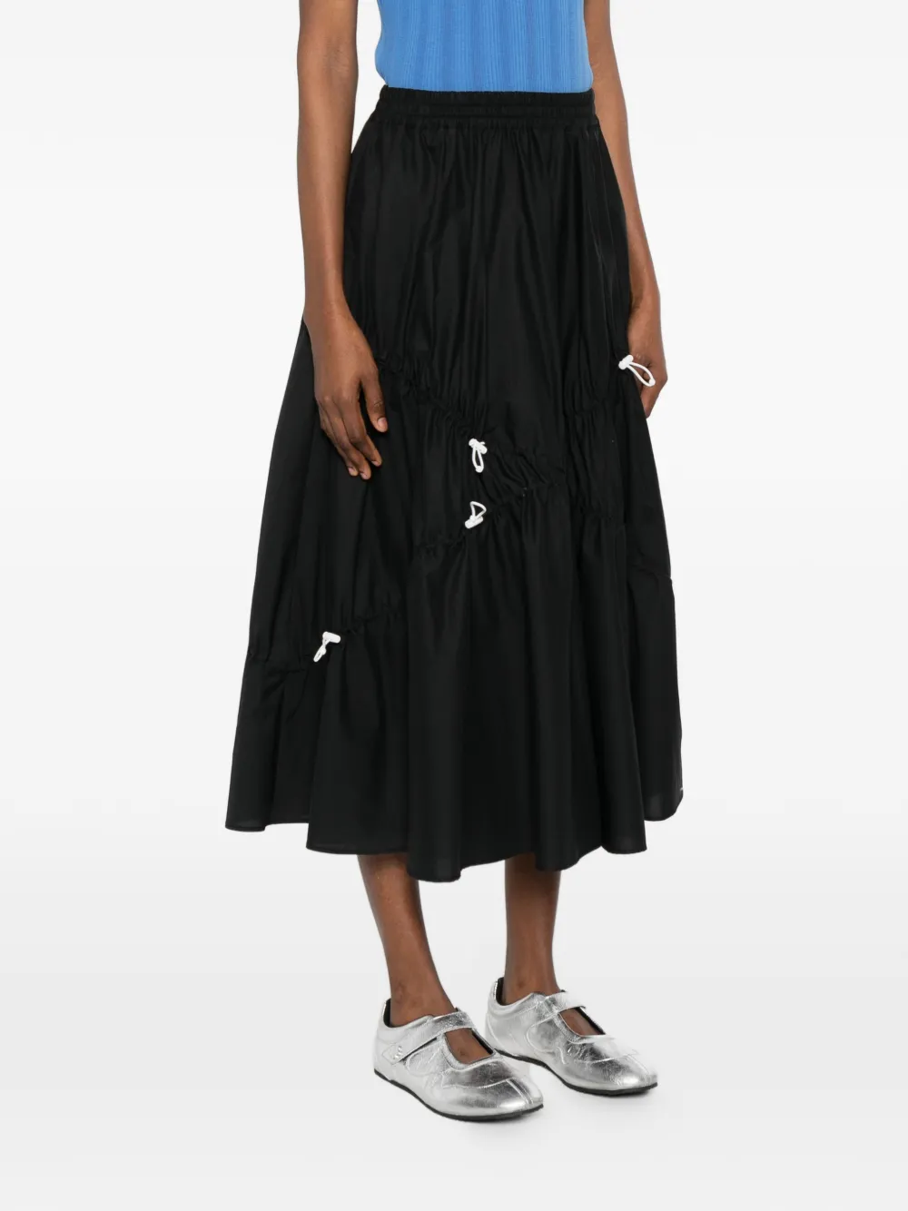 Moschino Gesmockte rok Zwart
