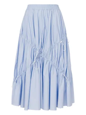Sacai プリーツ デニムスカート | ブルー | FARFETCH JP