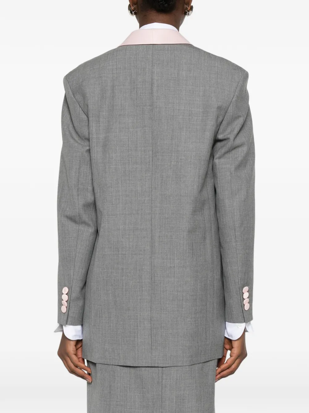 Moschino Blazer met sjaalrevers Grijs