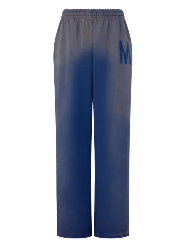 Moschino Logo-detail Ombre-effect Track Pants in Blue