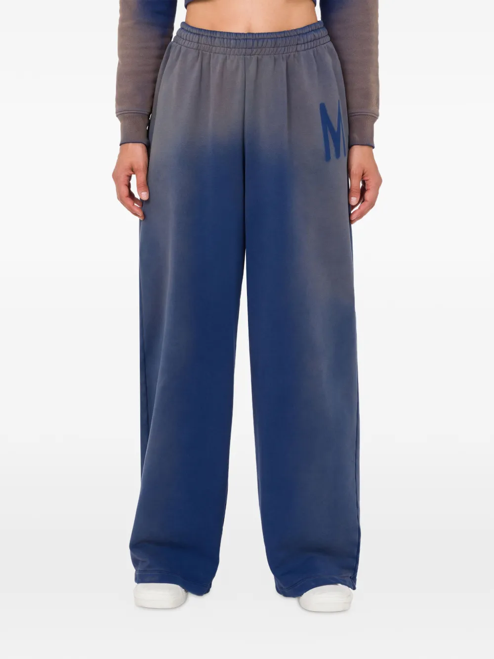 Moschino Trainingsbroek met ombré-effect en logodetail Blauw