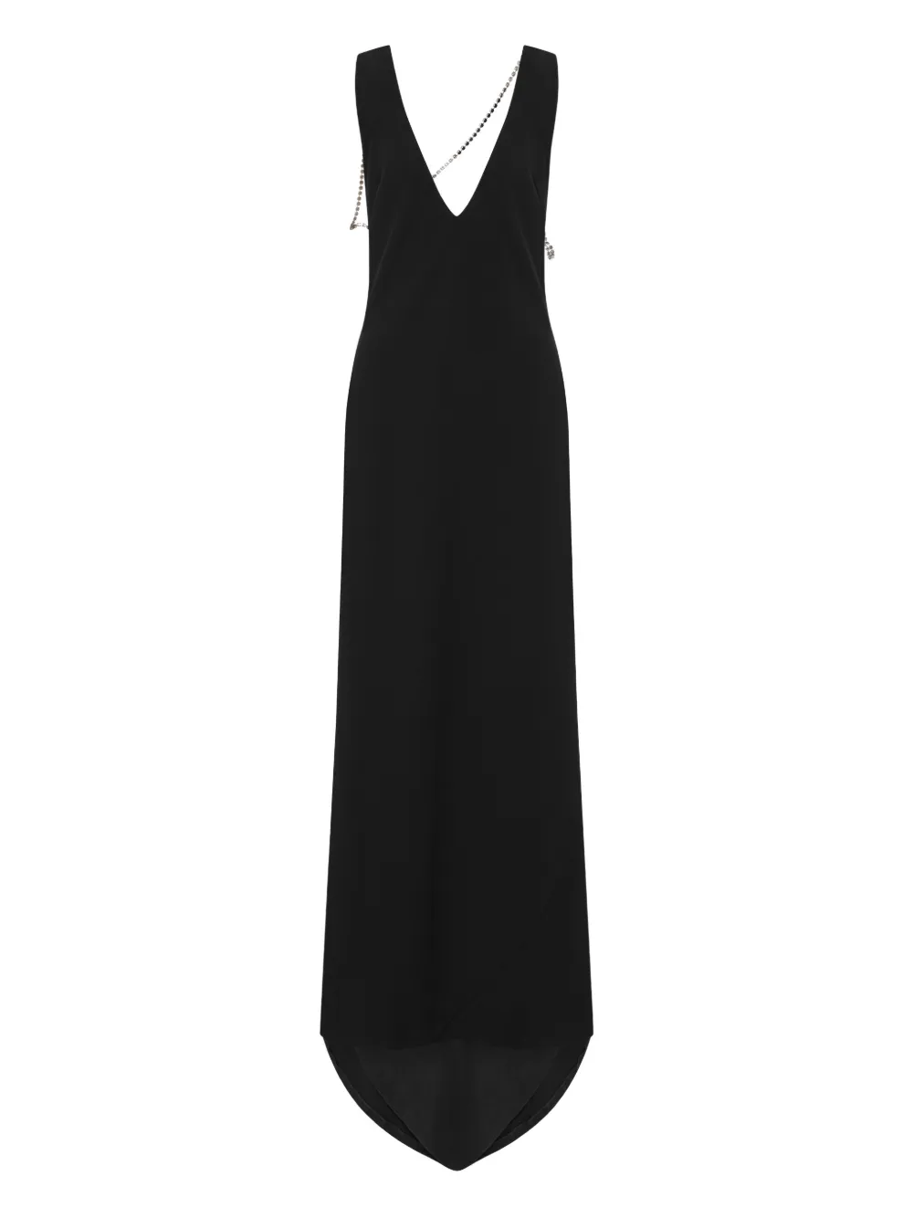 Moschino chain-detail maxi dress - Nero