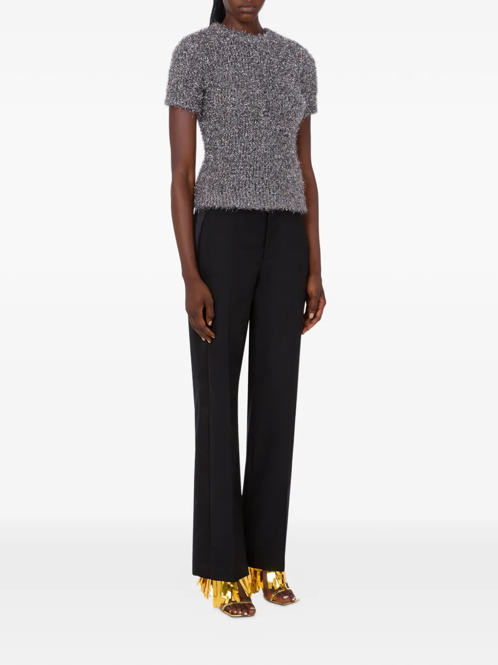 Moschino Top met korte mouwen Zilver