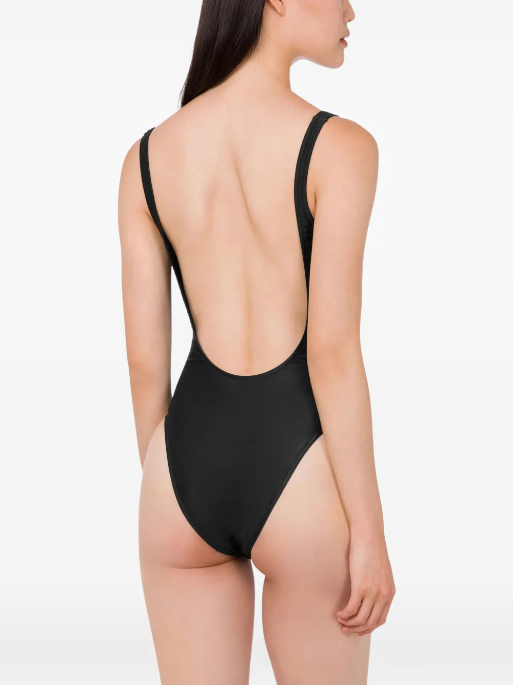 goose-print swimsuit