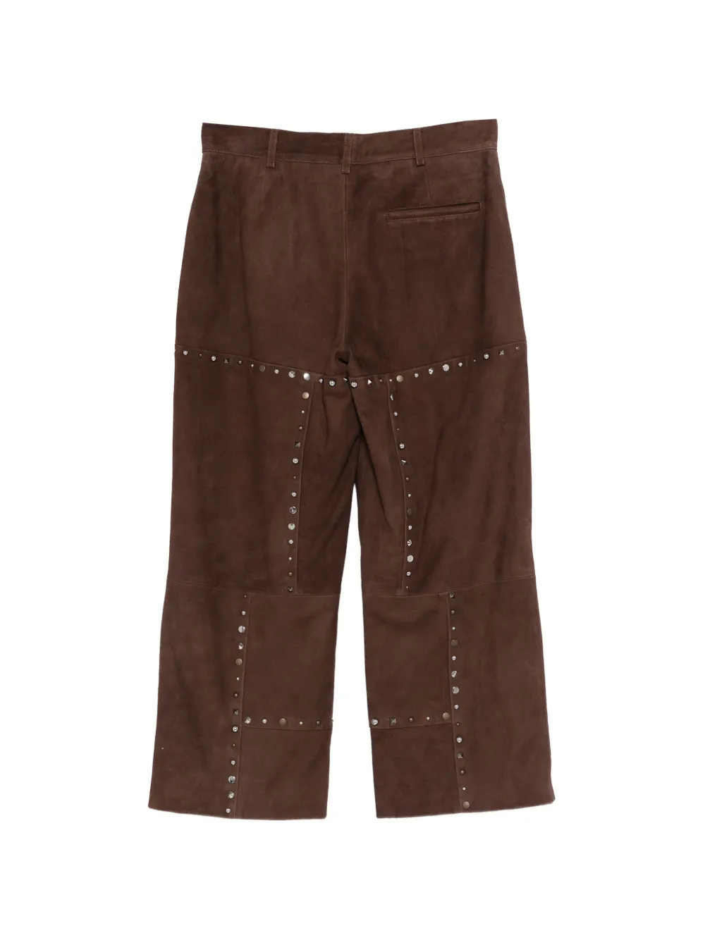 Moschino Broek met studs Bruin