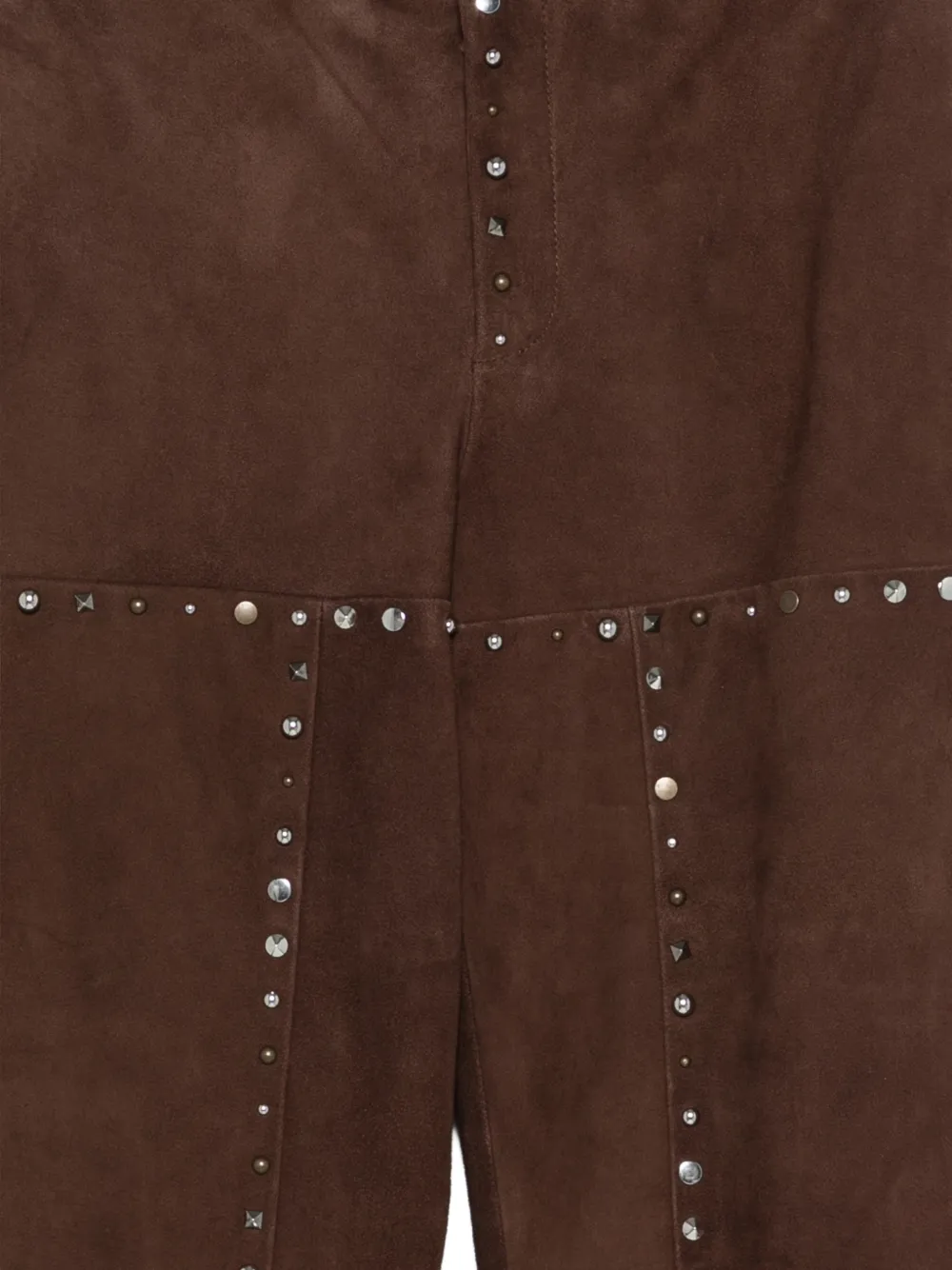 Moschino Broek met studs Bruin