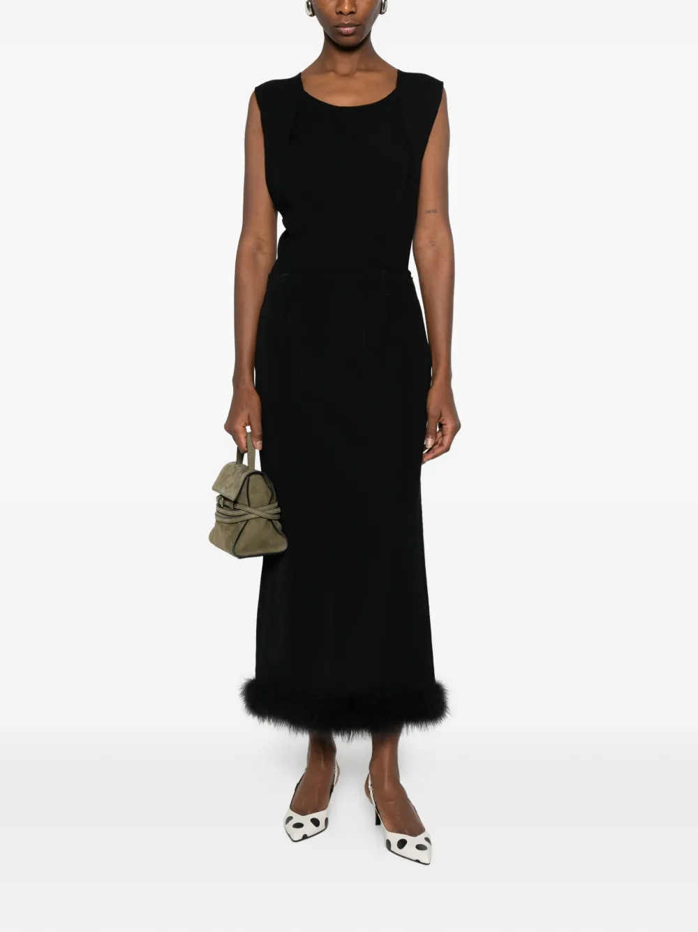 Moschino sleeveless blouse - Zwart