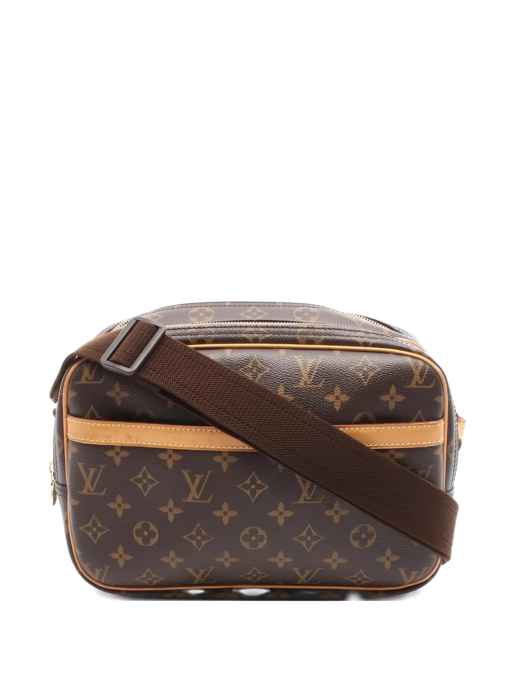 Pre-owned Louis Vuitton 2009 Monogram Pattern Shoulder Bag In Brown