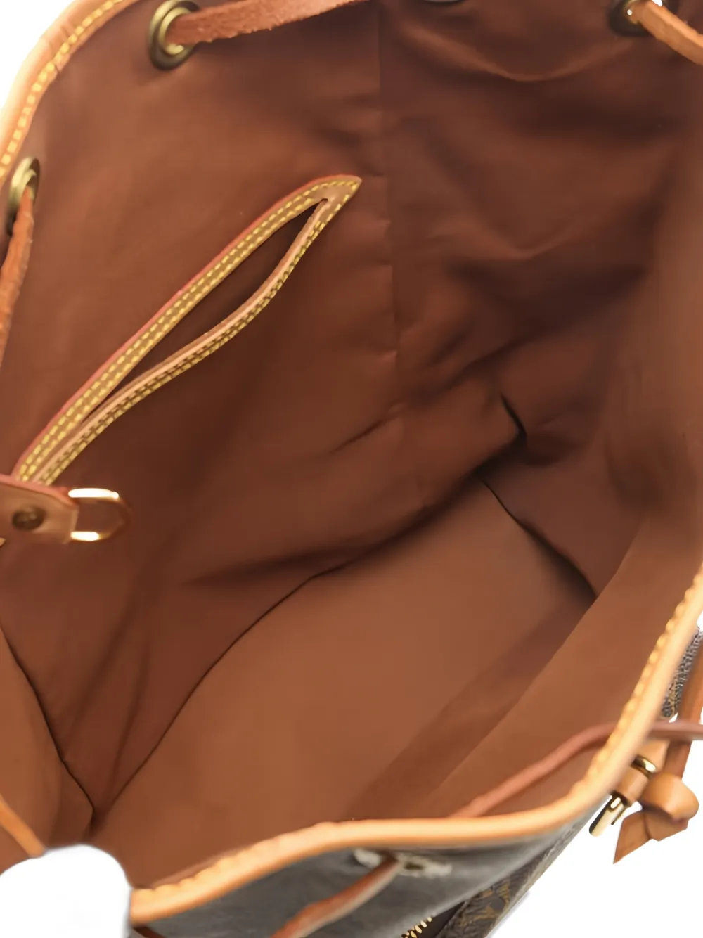 Pre-owned Louis Vuitton 2000 Montsouris Mm Monogram Backpack In Brown