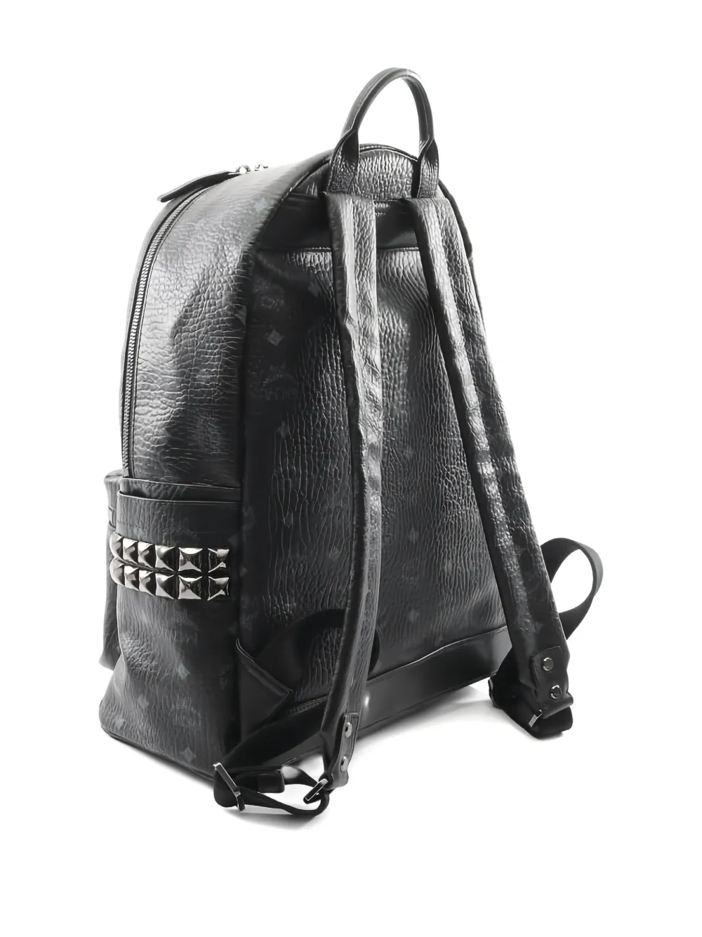 MCM Pre-Owned logo-pattern backpack | Men | Image 2