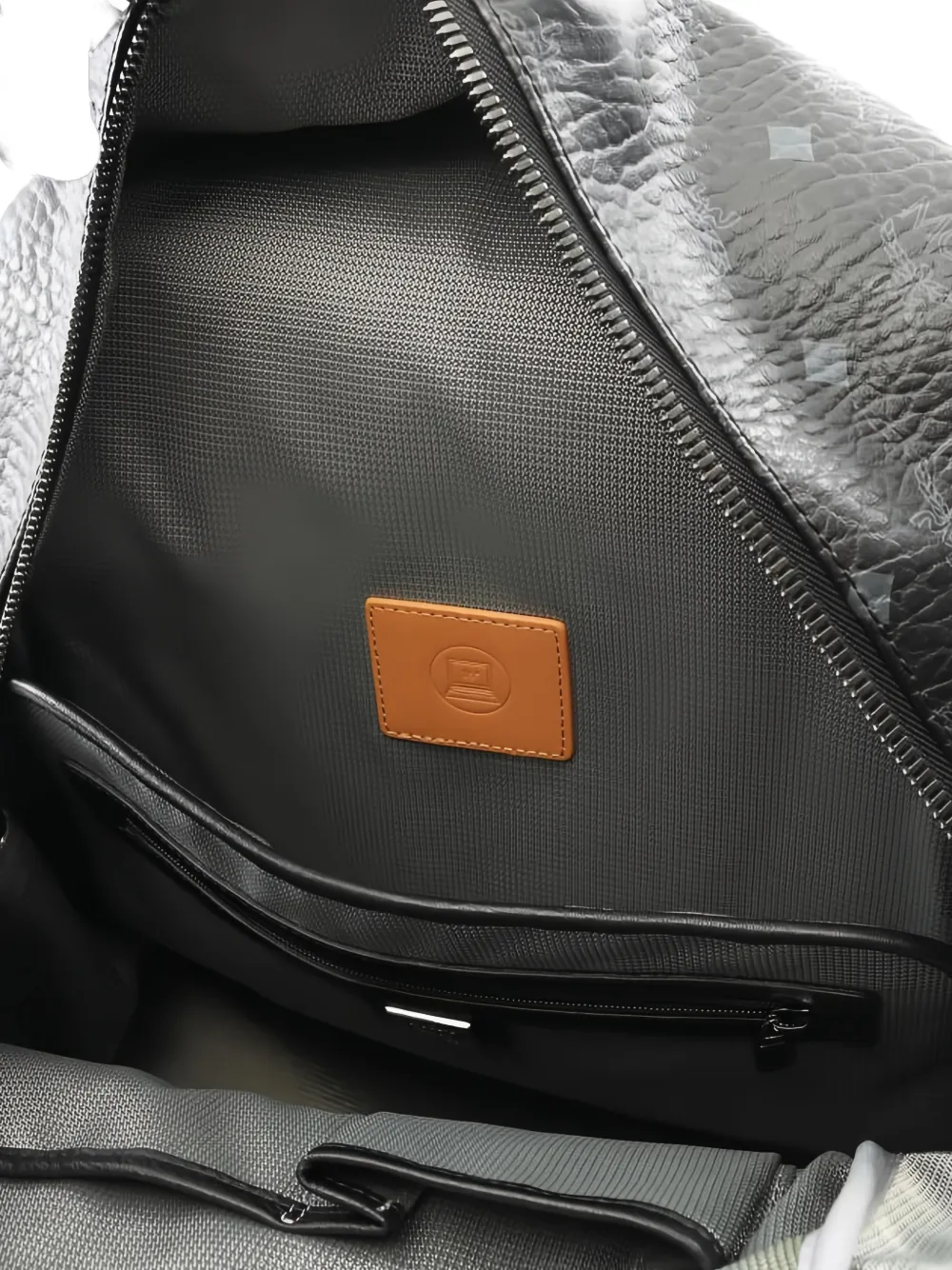 MCM Pre-owned Logo-pattern Backpack In Black