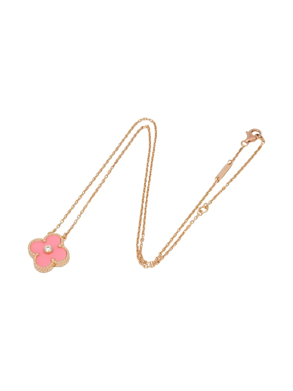 Van Cleef & Arpels Pre-Owned Collana Alhambra in oro giallo 18 carati con diamanti anni 2010