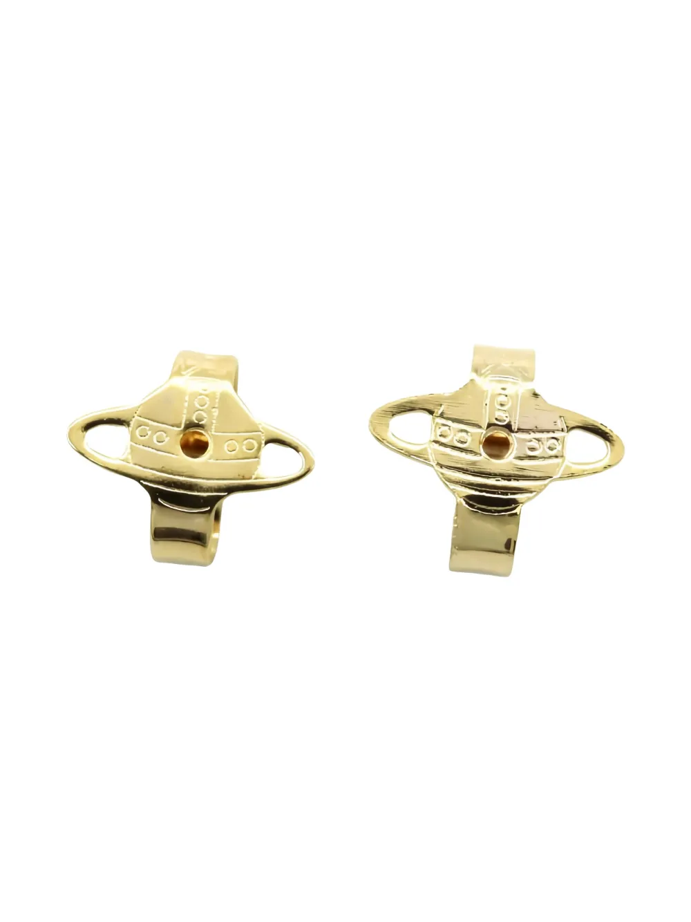 Pre-owned Vivienne Westwood 2020s London Orb Earrings In Gold