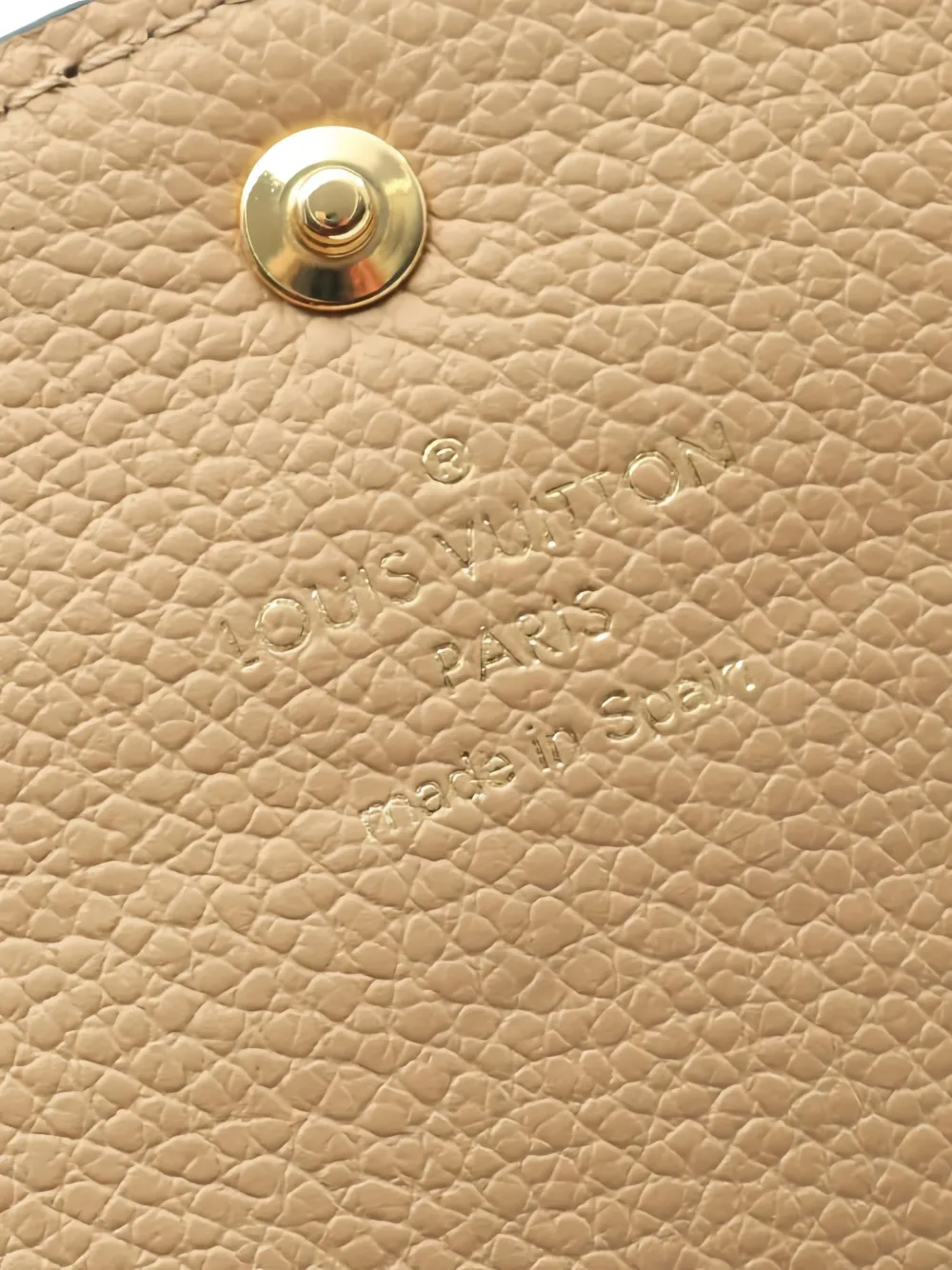 LOUIS VUITTON Pre-owned 2021 Portfoy Emily Empreinte Leather Bifold Wallet In Black