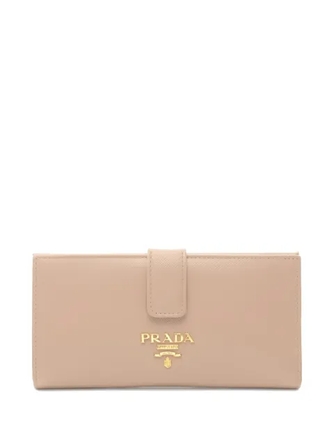 Prada Pre-Owned 2010s saffiano bifold long wallet