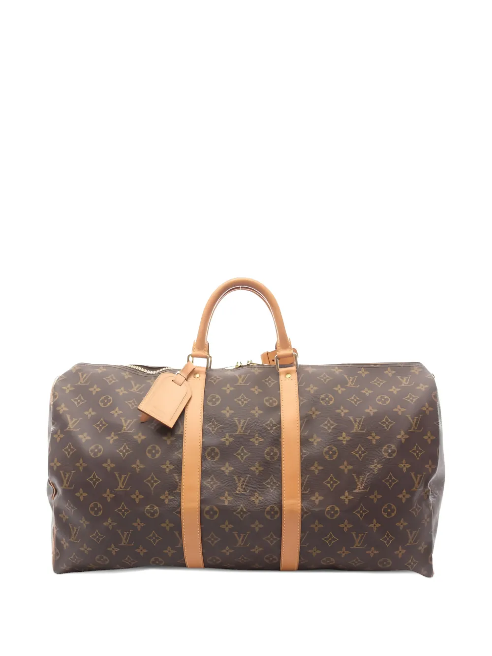 Louis Vuitton Pre-Owned sac boston monogrammé Keepall 55 (2001) | marron | Image 1